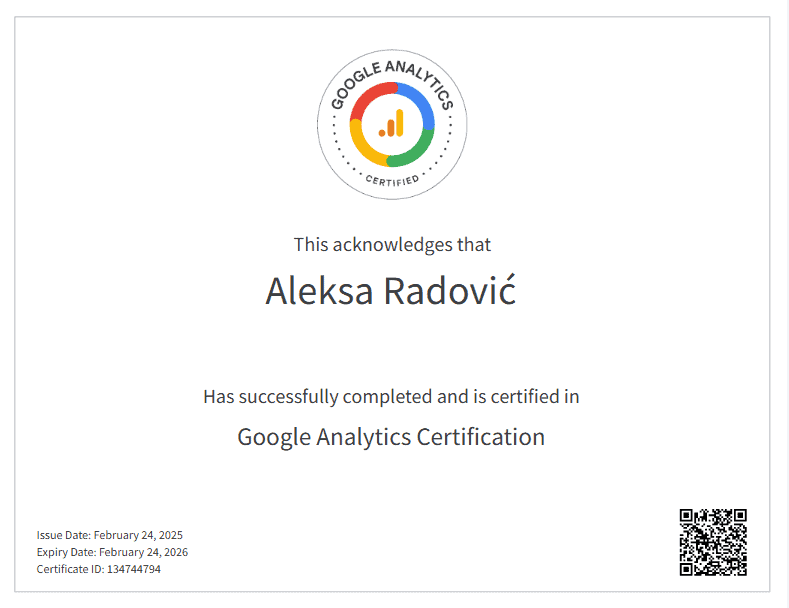 analytics certification